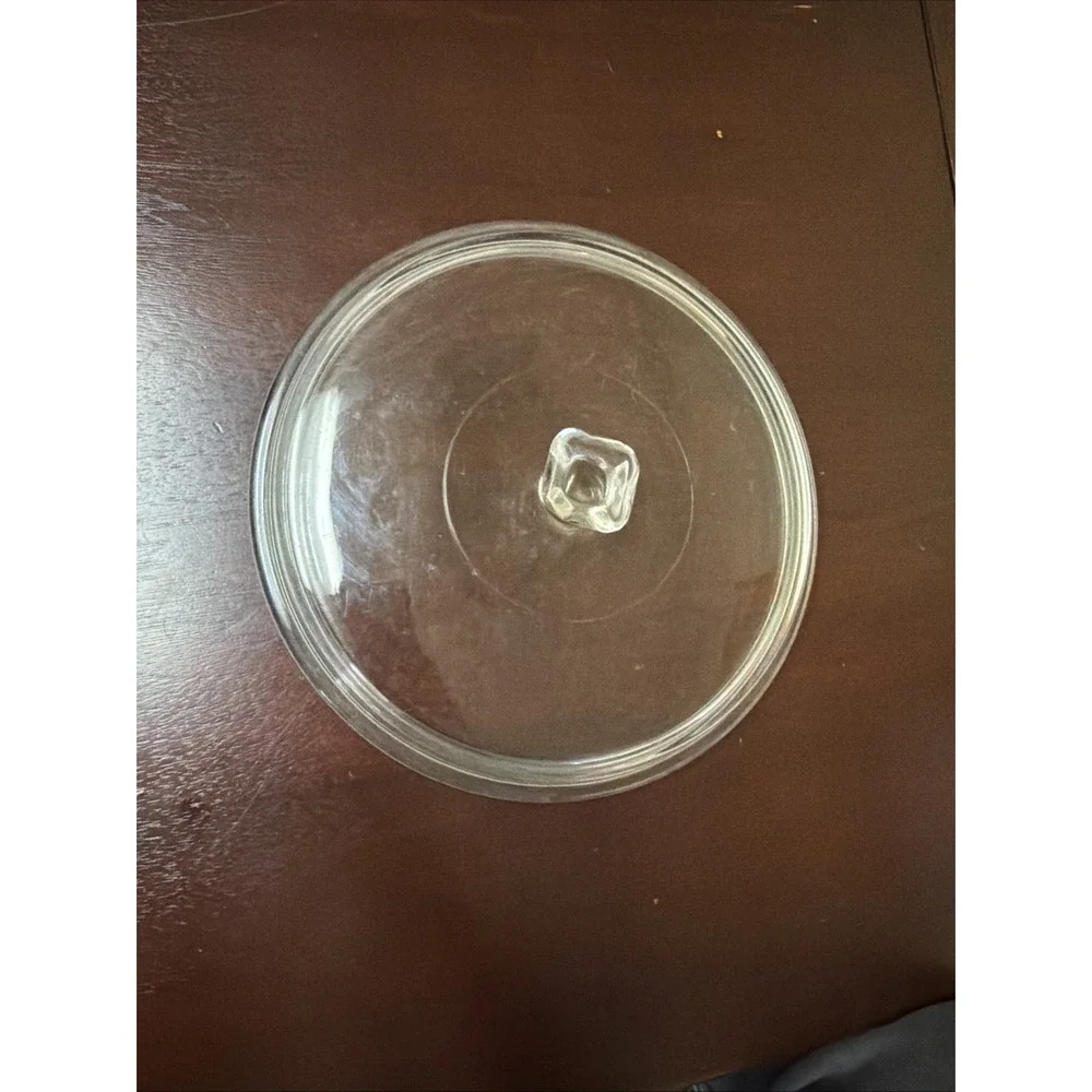 Clear Glass Round Replacement Lid 9.5